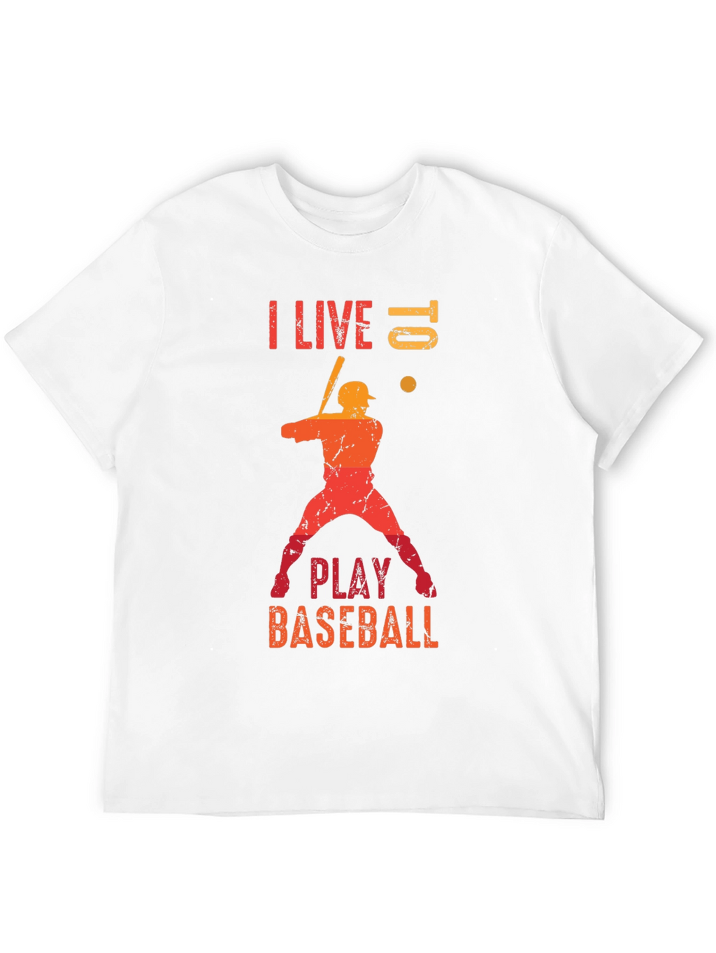 Baseball Lover T-Shirt - I Live Baseball