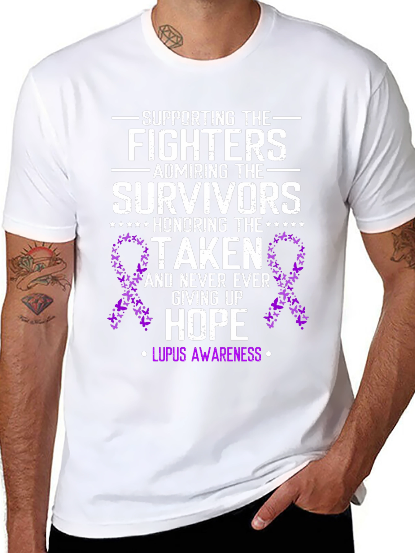 Lupus Awareness T-Shirt: Supporting Fighters Honoring Hope
