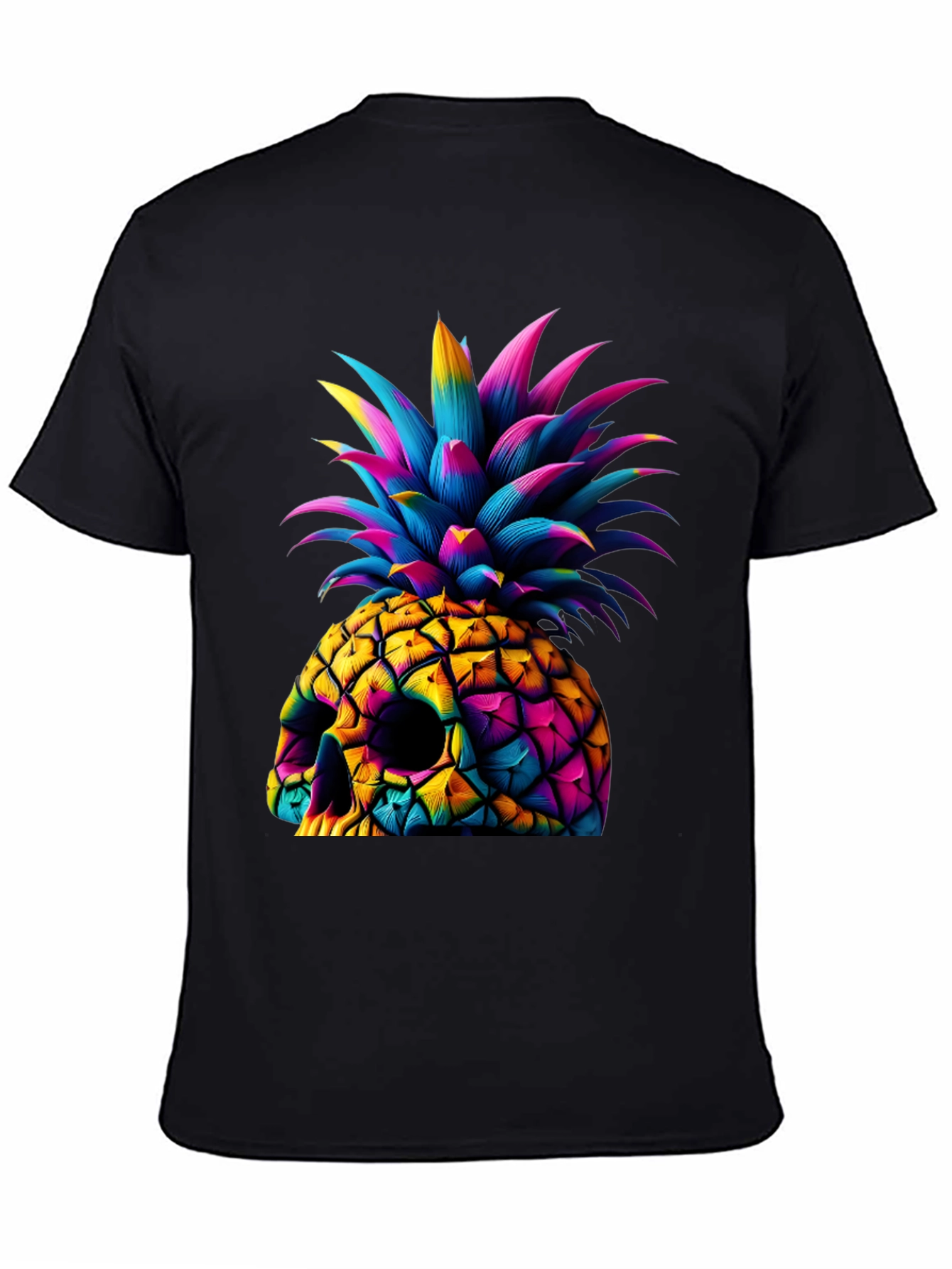 Skull Pineapple Graphic Tee - Unique Art Design