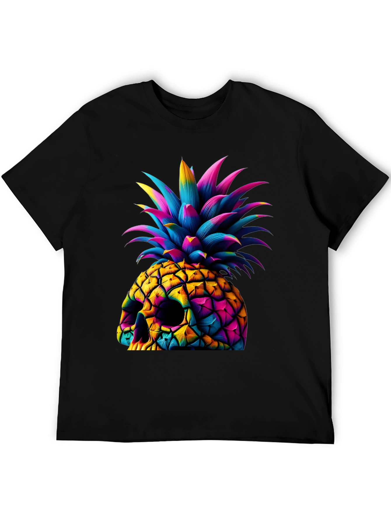 Skull Pineapple Graphic Tee - Unique Art Design
