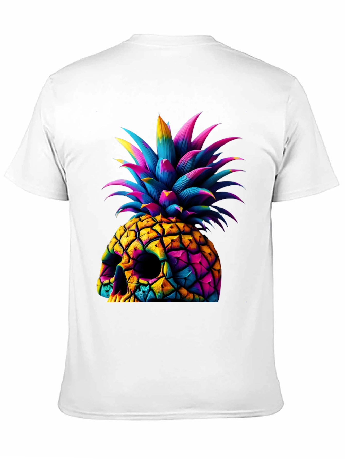 Skull Pineapple Graphic Tee - Unique Art Design