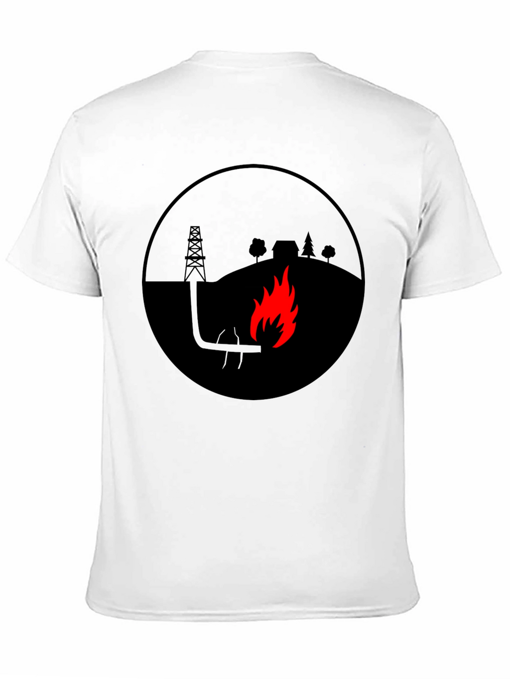 Oil Field Flare Black T-Shirt