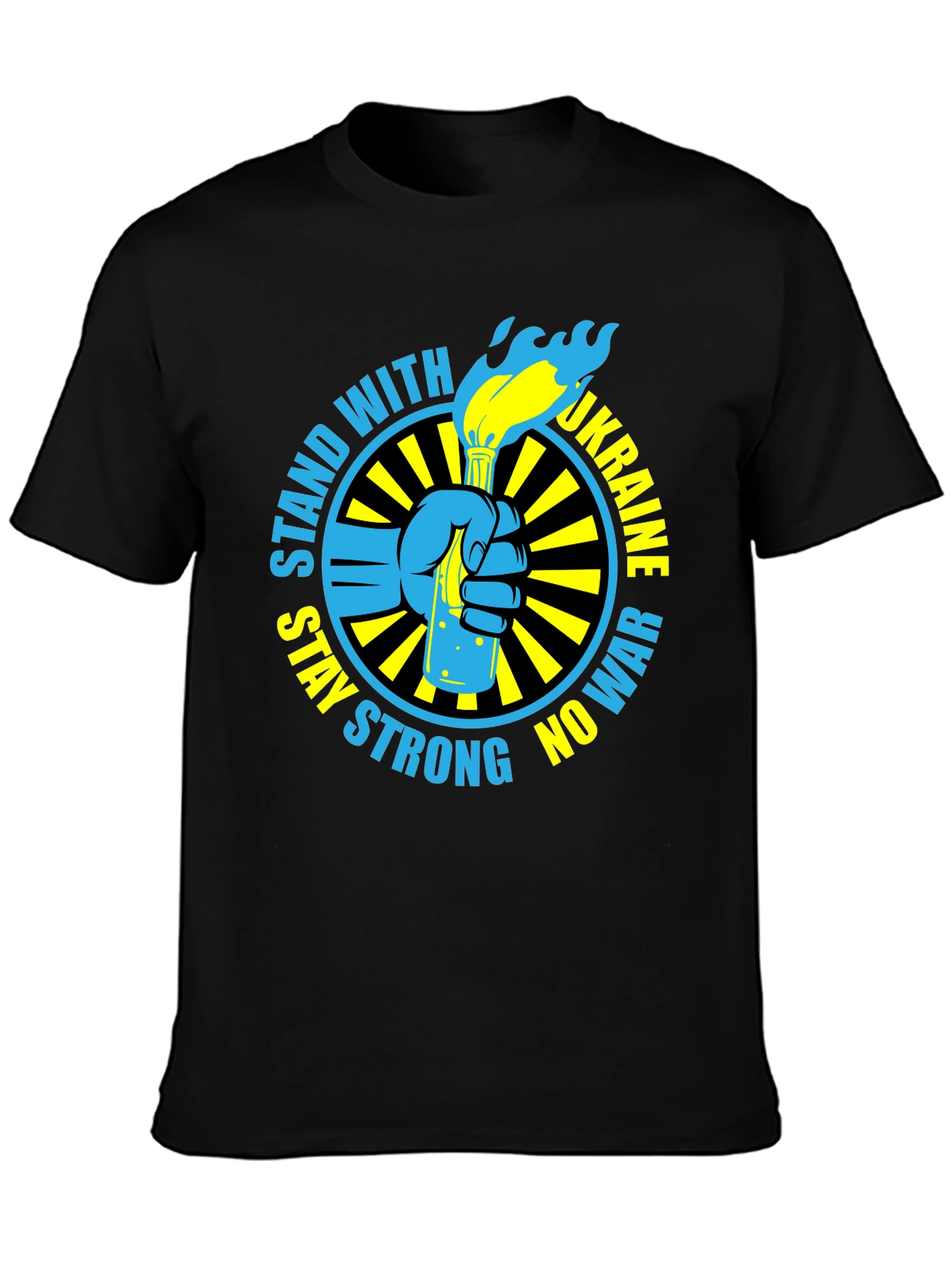 Stand with Ukraine T-Shirt - Stay Strong No War