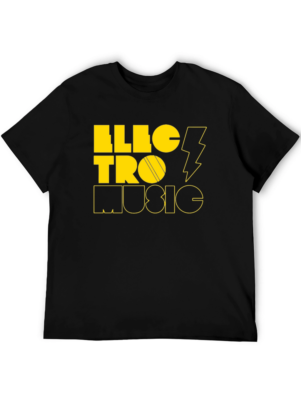 Electro Music Graphic Tee - Stylish Black T-Shirt