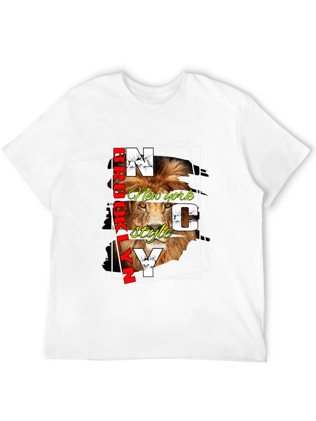 Brooklyn NY Lion Graphic Tee - Stylish Urban Design