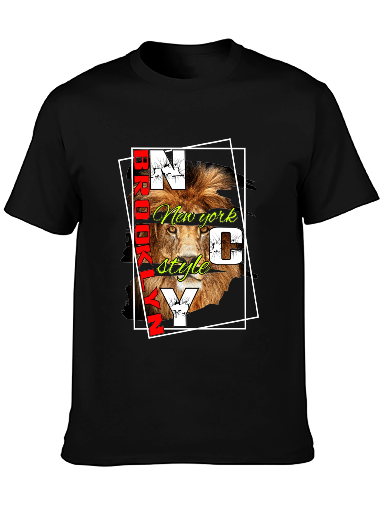 Brooklyn NY Lion Graphic Tee - Stylish Urban Design