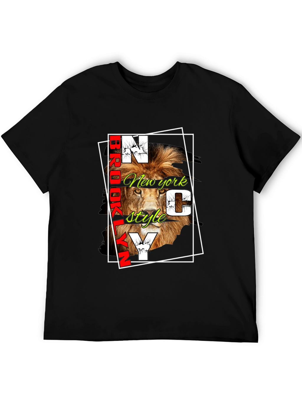 Brooklyn NY Lion Graphic Tee - Stylish Urban Design
