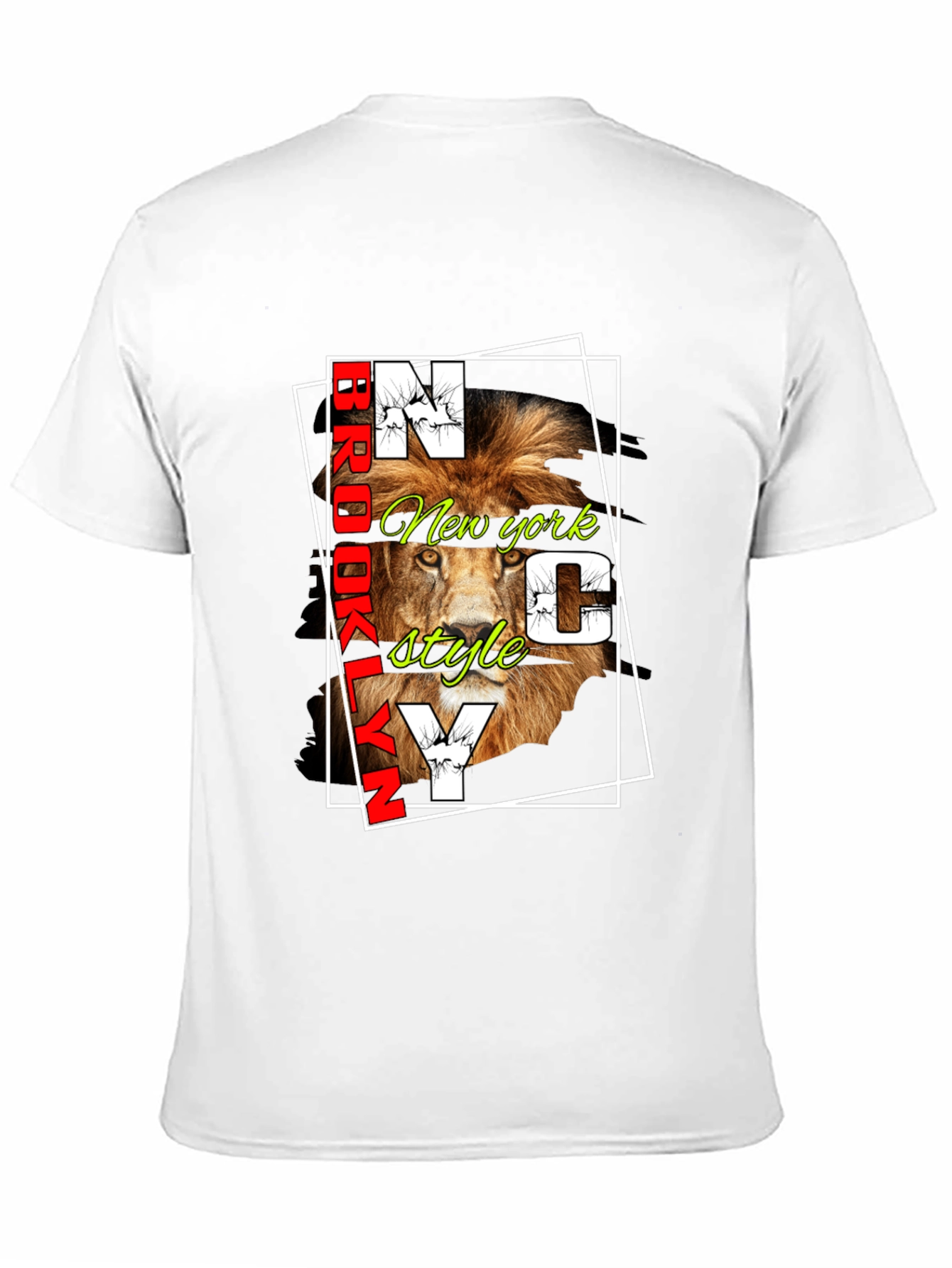 Brooklyn NY Lion Graphic Tee - Stylish Urban Design