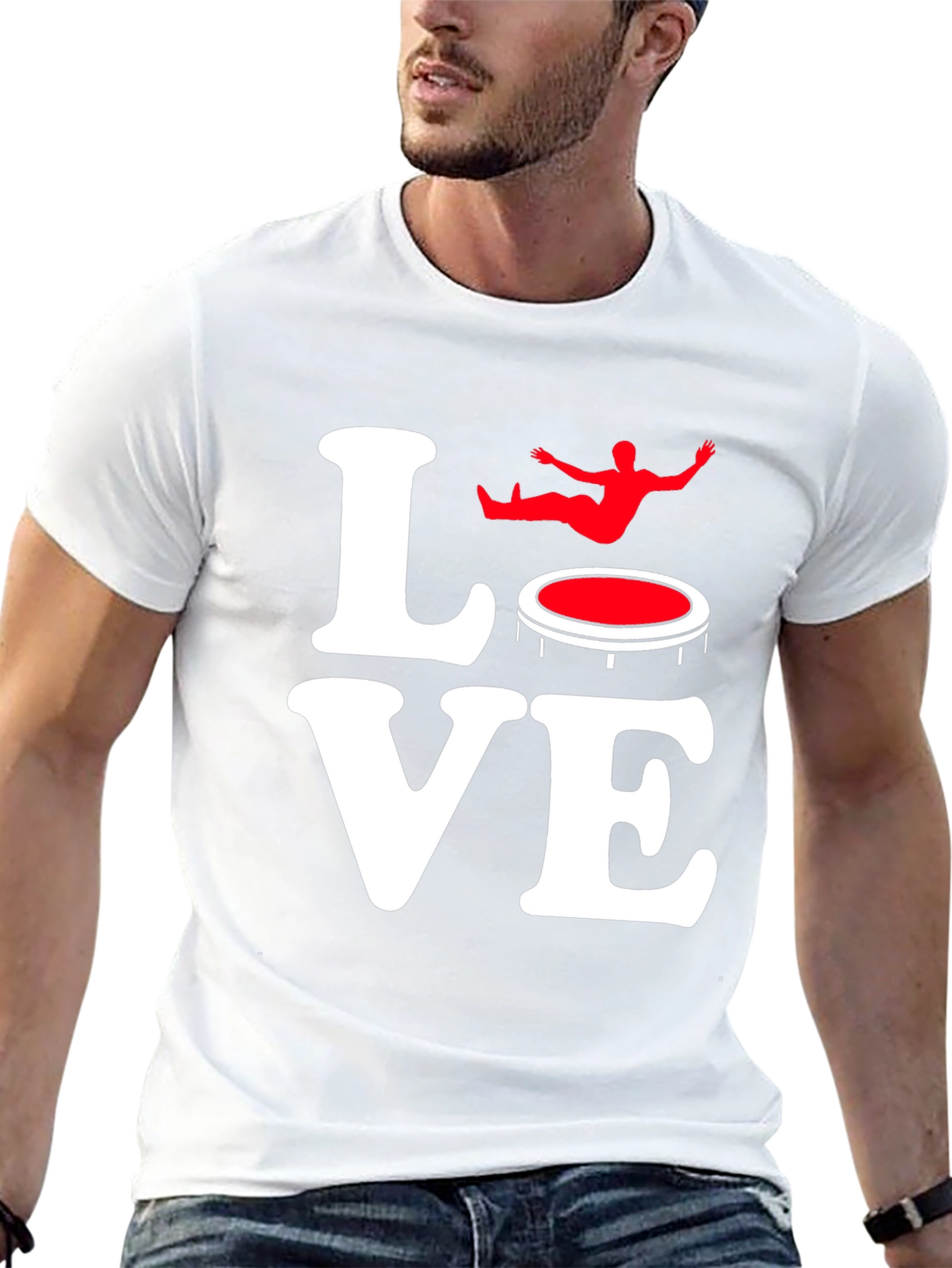 Love Trampoline Black Graphic Tee