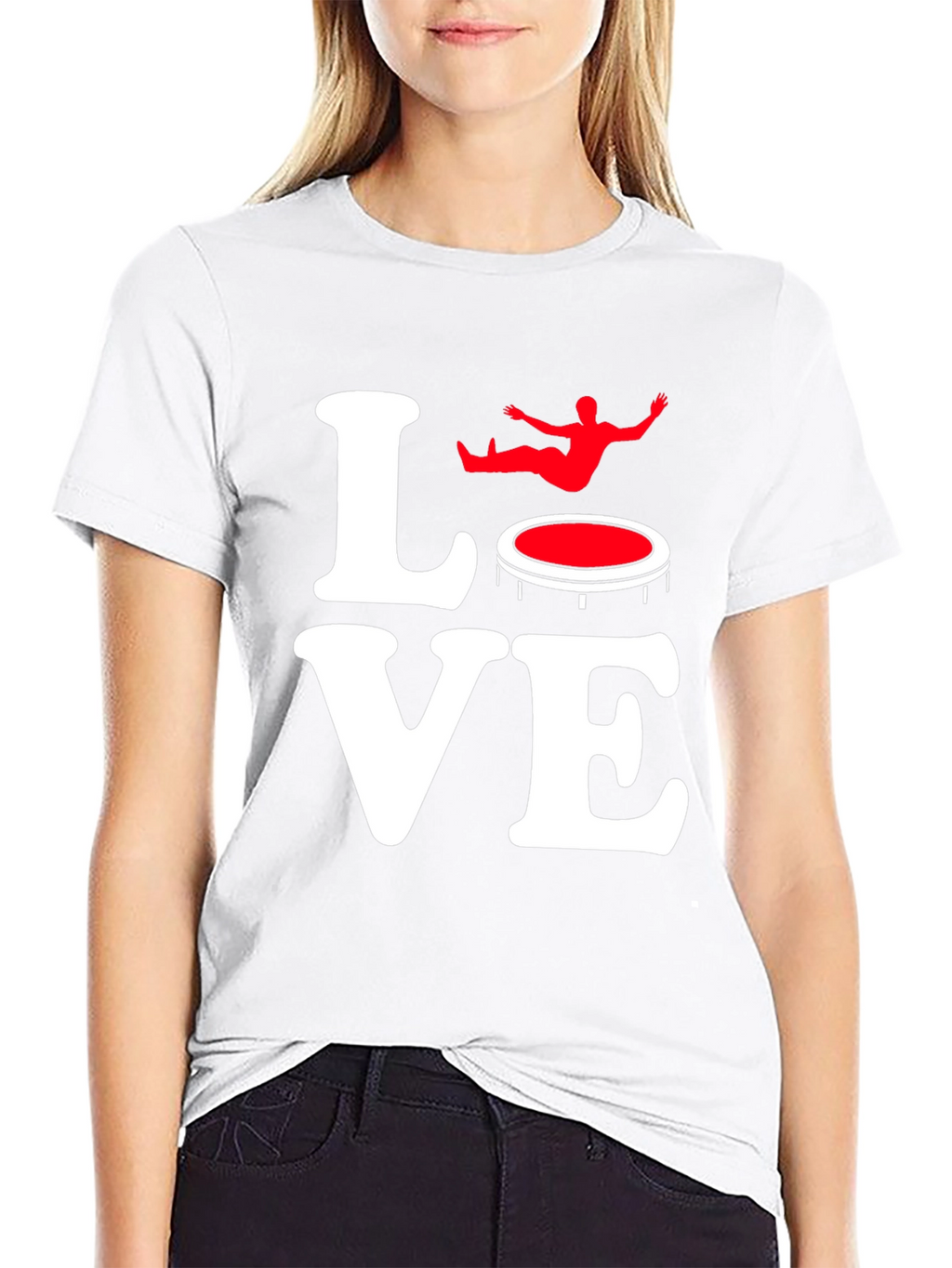 Love Trampoline Black Graphic Tee