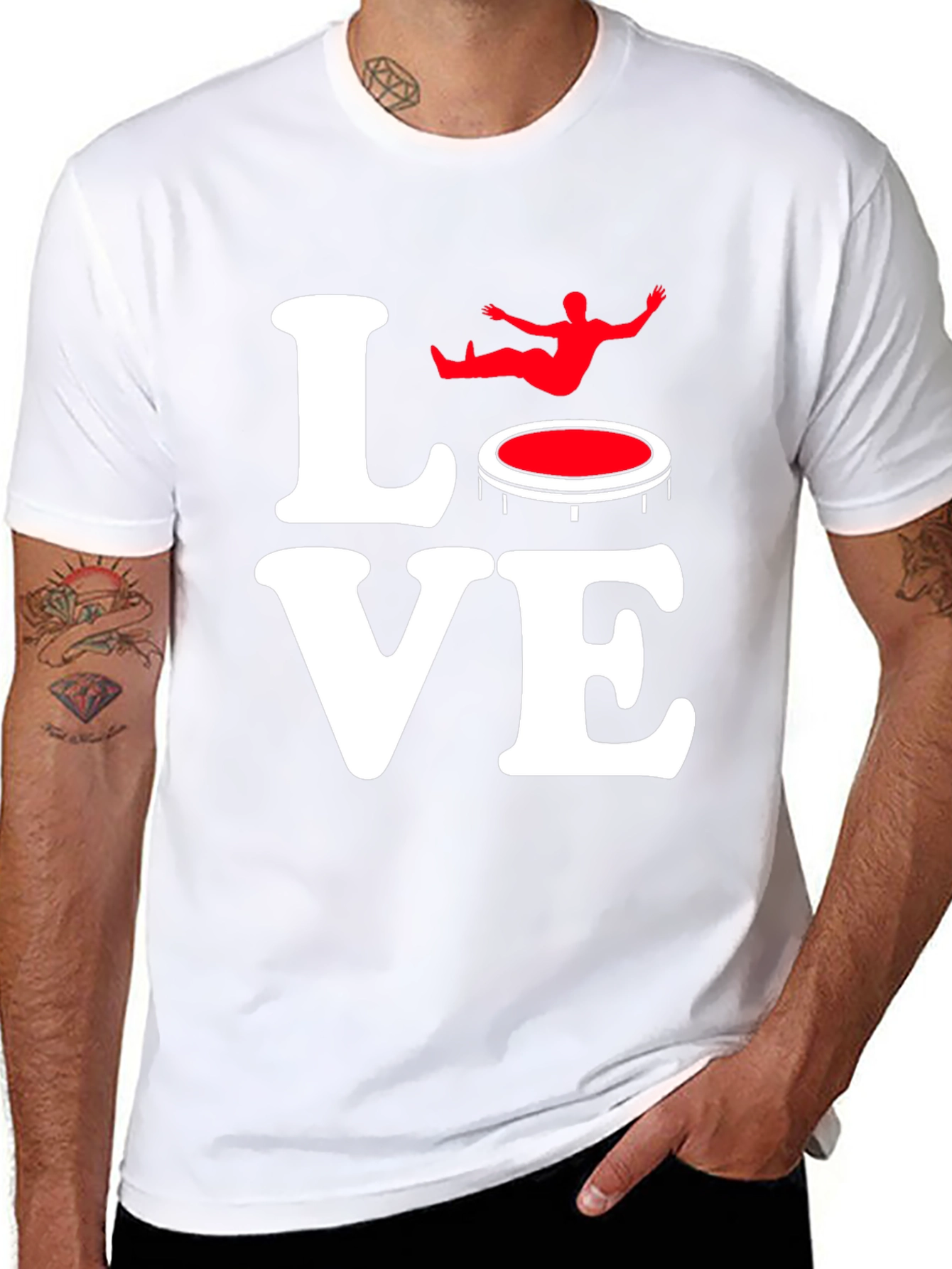 Love Trampoline Black Graphic Tee