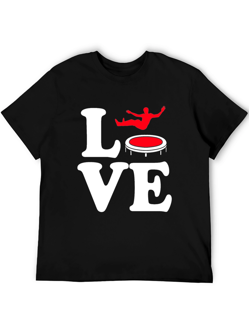 Love Trampoline Black Graphic Tee