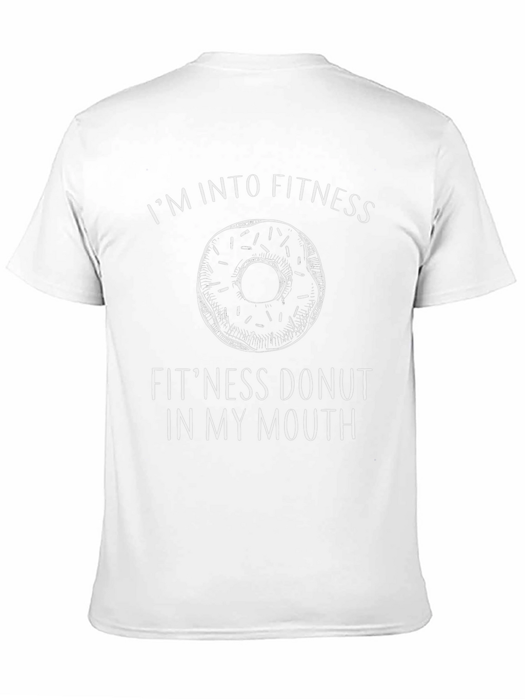 Fitness Donut Graphic Tee - Unisex Black T-Shirt