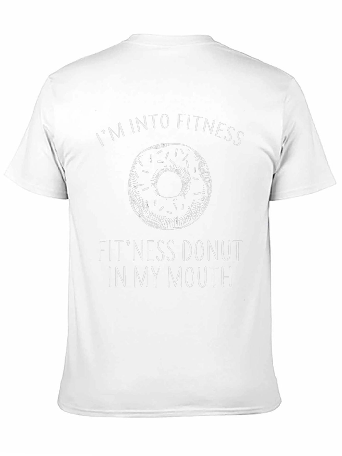 Fitness Donut Graphic Tee - Unisex Black T-Shirt