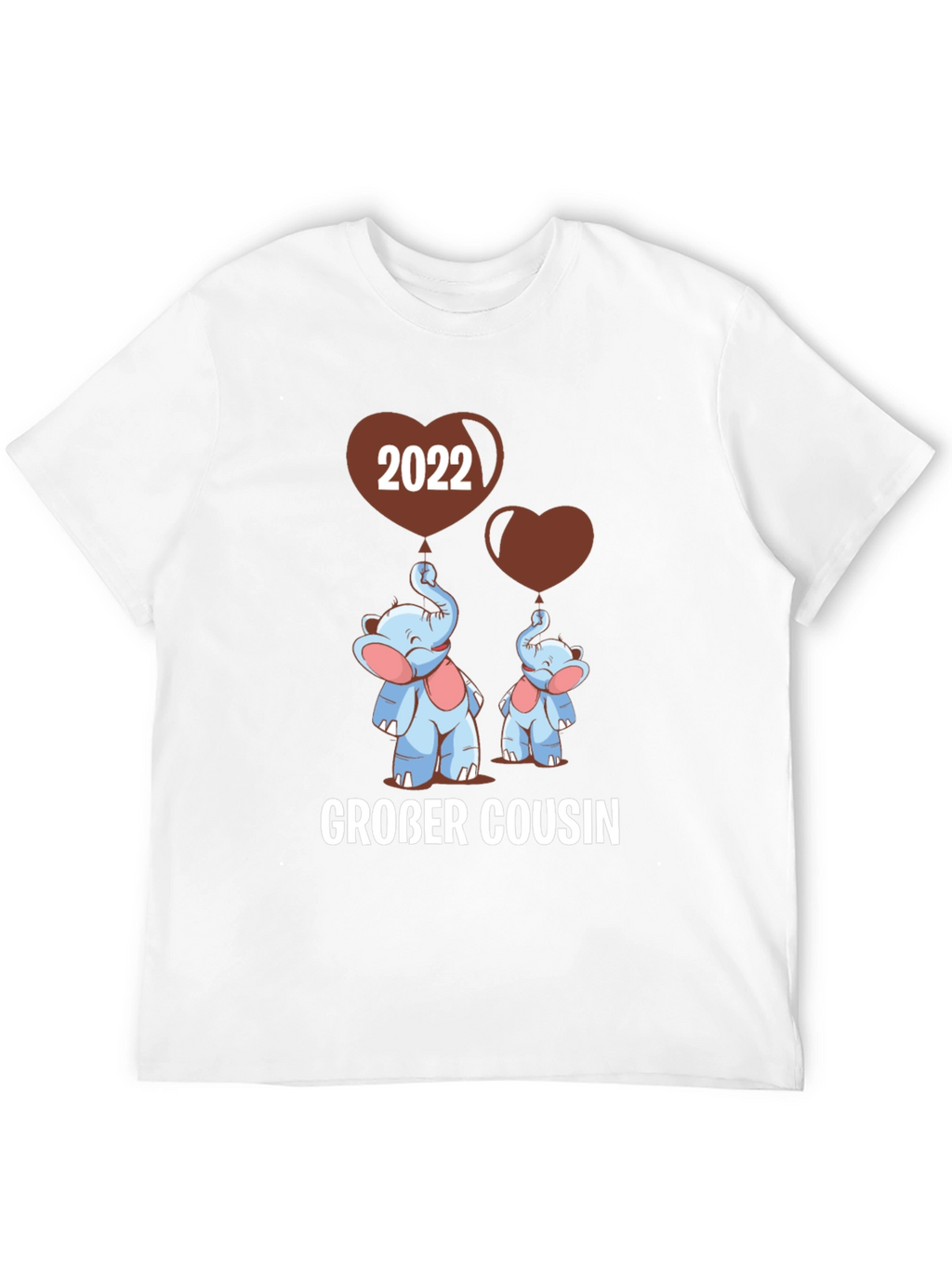 Großer Cousin T-Shirt - Matching Elephant Family Tee