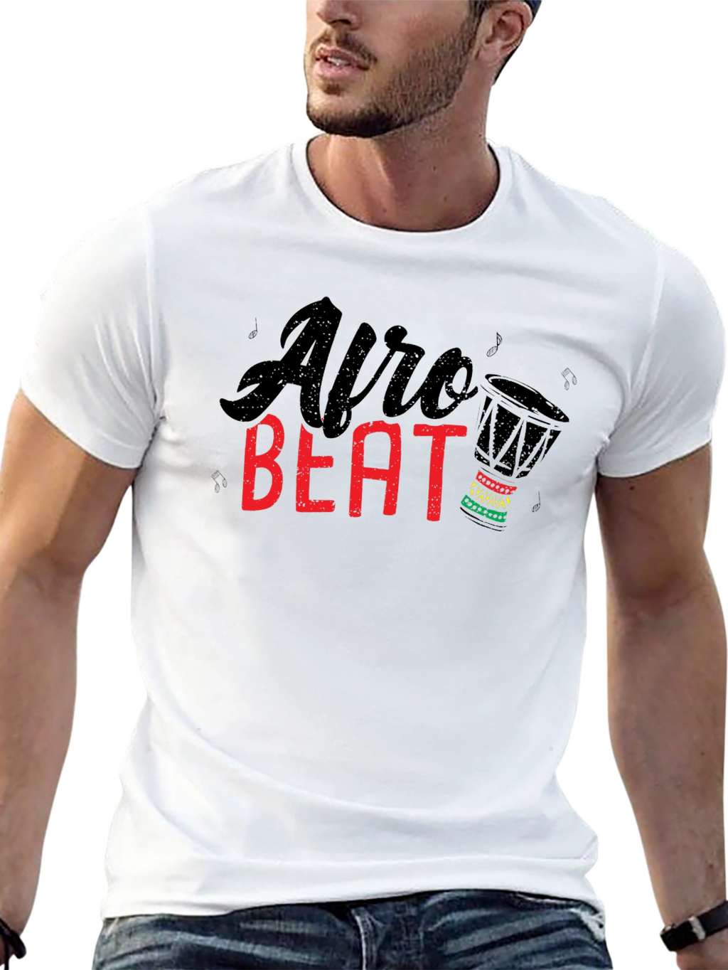 Afro Beat Graphic Tee - Stylish Unisex T-Shirt