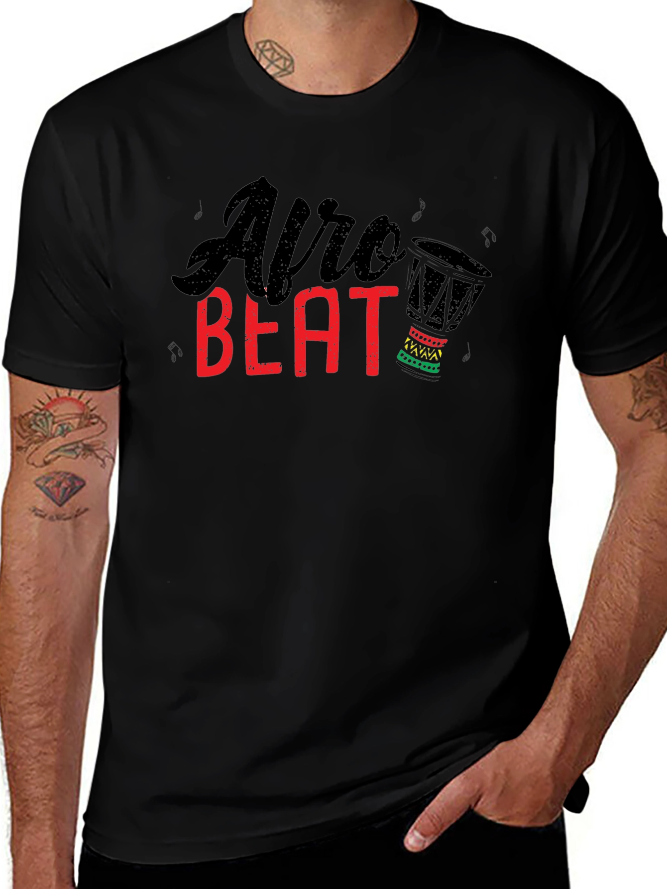 Afro Beat Graphic Tee - Stylish Unisex T-Shirt