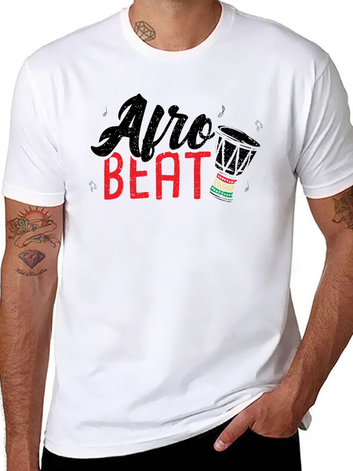Afro Beat Graphic Tee - Stylish Unisex T-Shirt