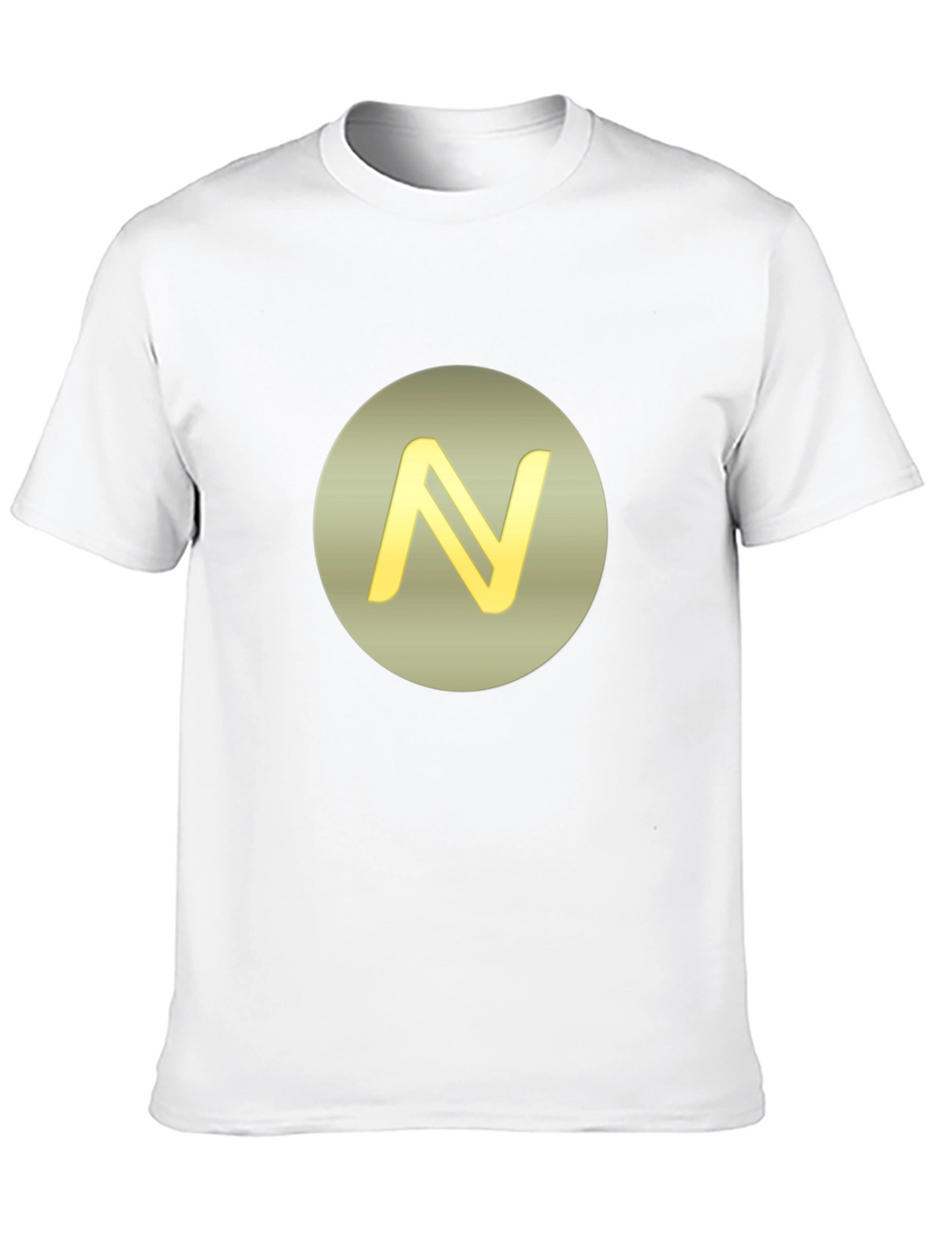 Stylish Black Tee with Golden N Logo