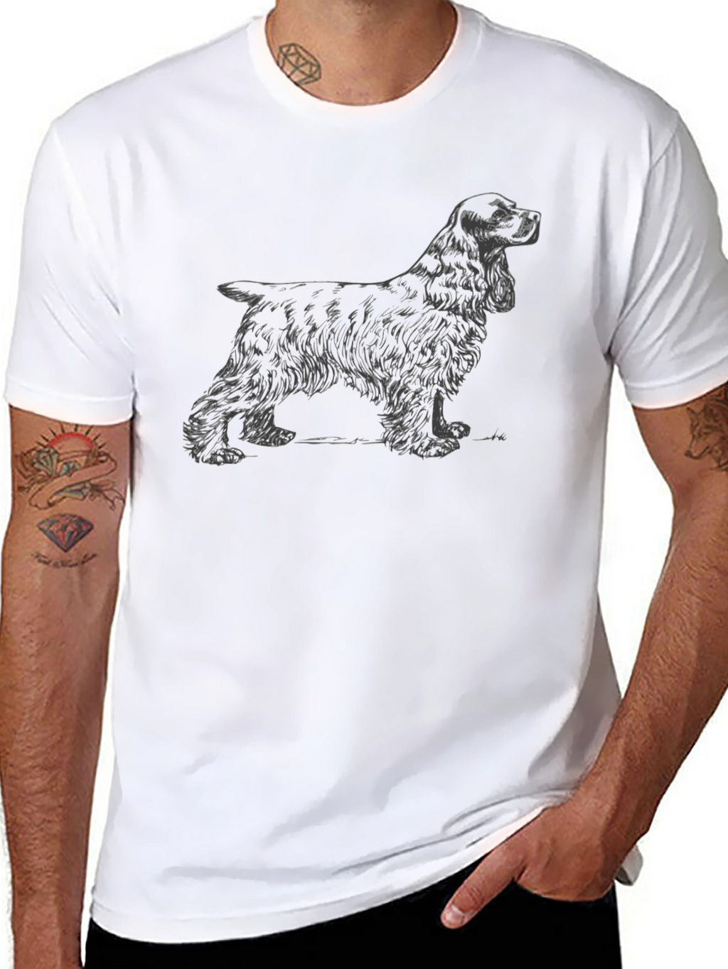 Cocker Spaniel T-Shirt - Black Dog Tee