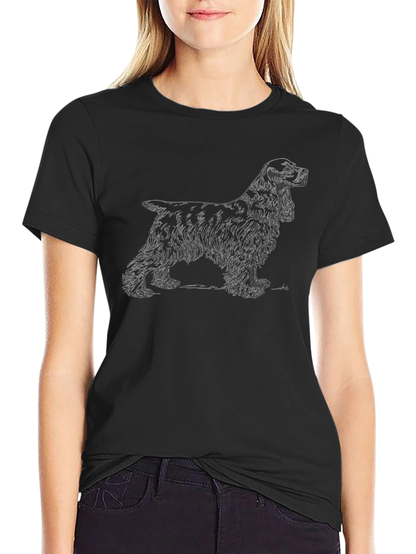 Cocker Spaniel T-Shirt - Black Dog Tee