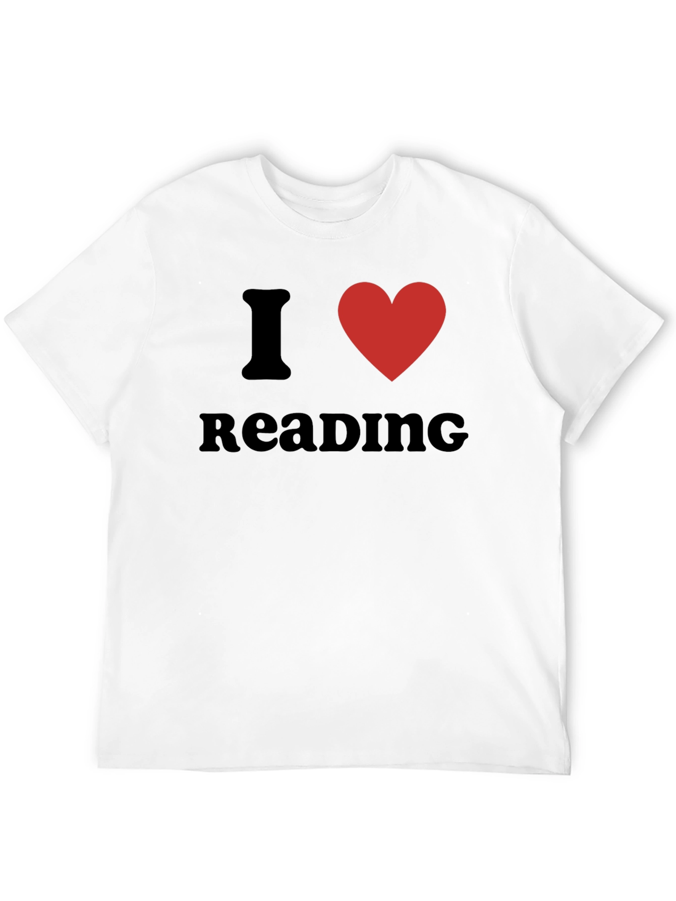 I Heart Reading Graphic Tee - Black Cotton T-Shirt