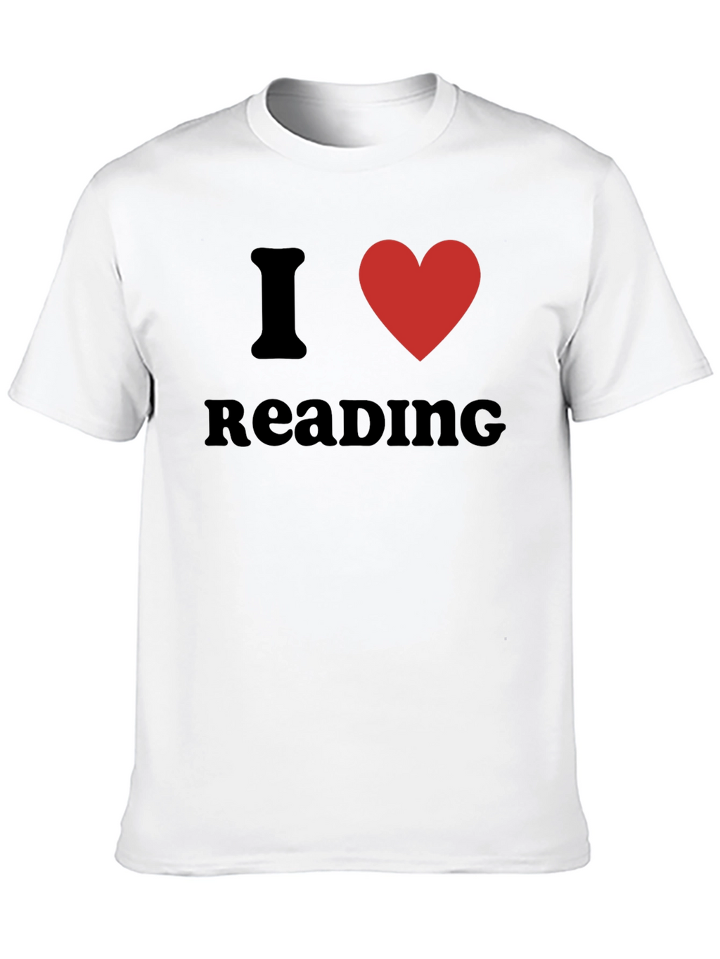 I Heart Reading Graphic Tee - Black Cotton T-Shirt