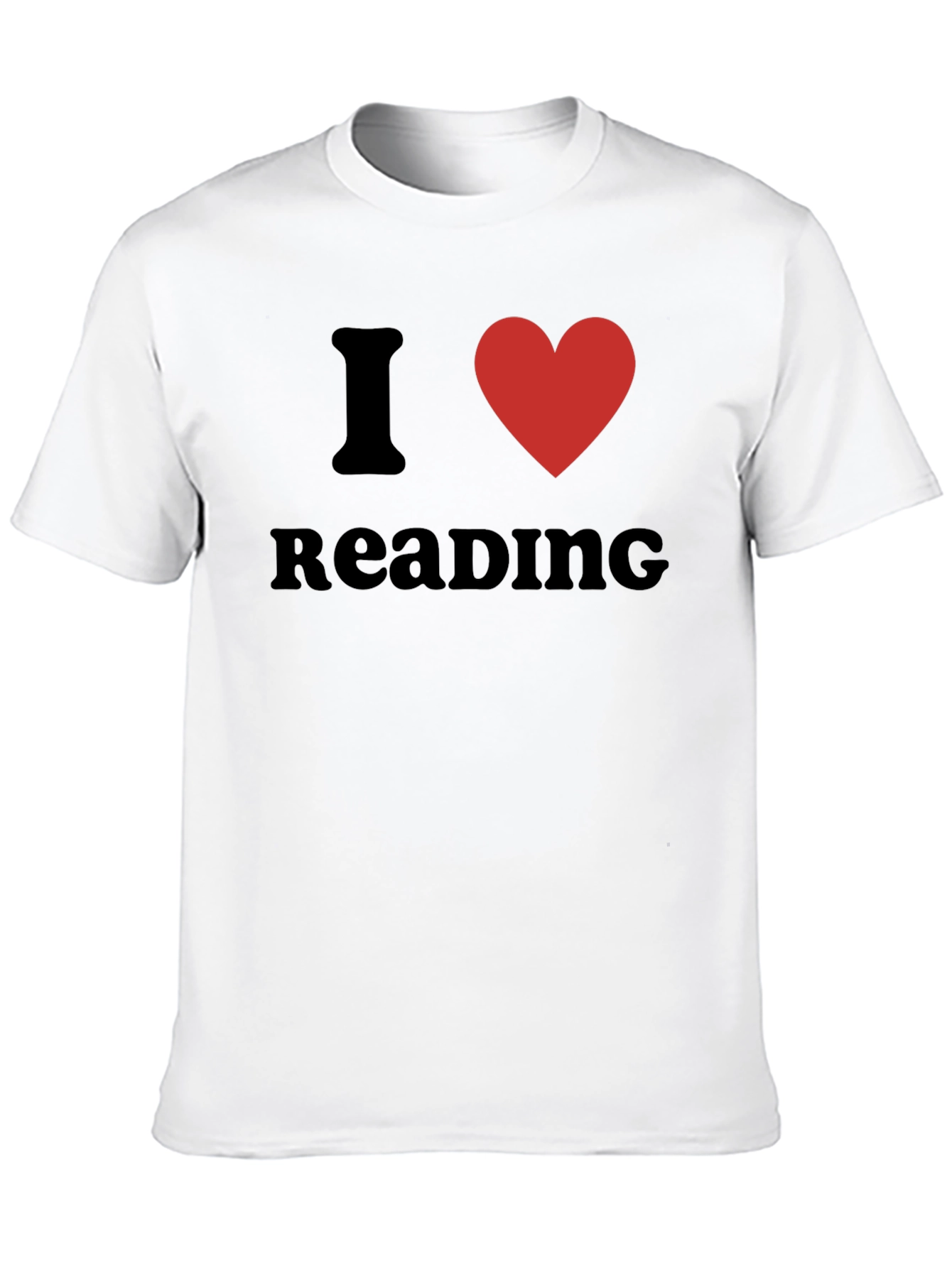 I Heart Reading Graphic Tee - Black Cotton T-Shirt