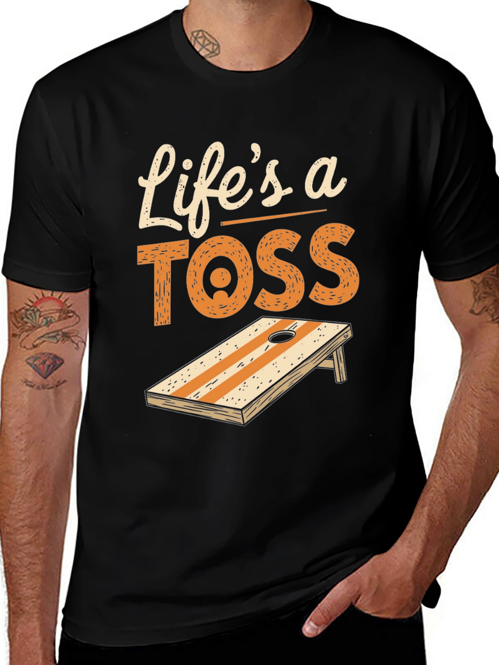 Lifes a Toss Cornhole T-Shirt