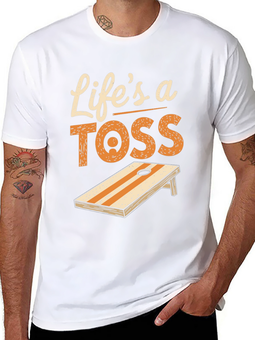 Lifes a Toss Cornhole T-Shirt