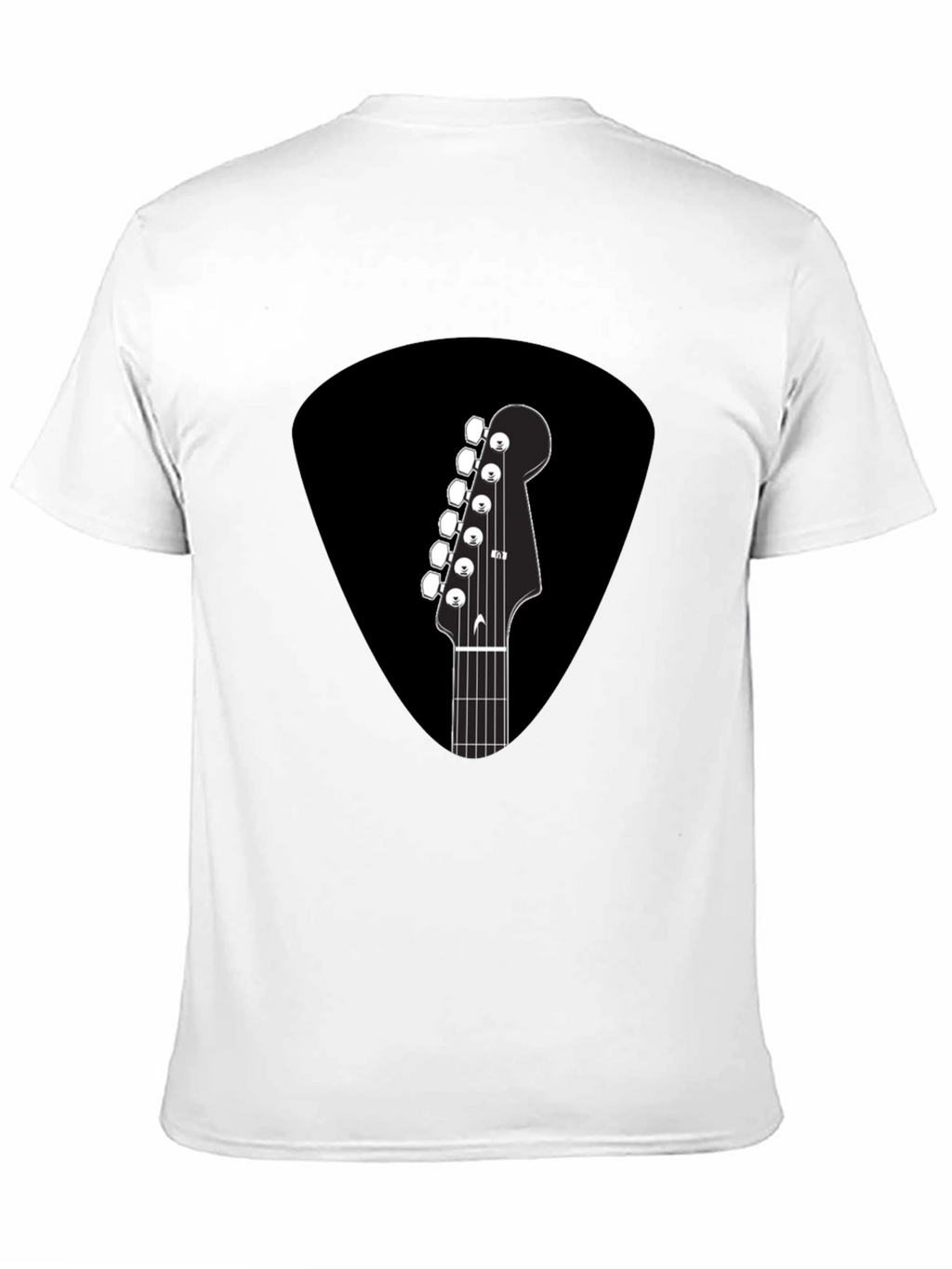 Guitar Pick T-Shirt - Musical Headstock Design