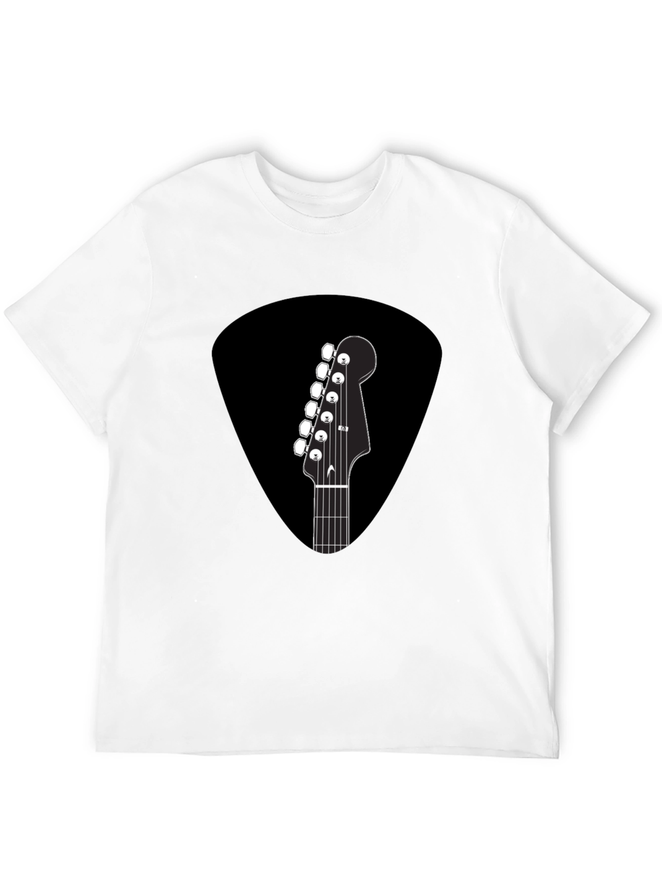 Guitar Pick T-Shirt - Musical Headstock Design