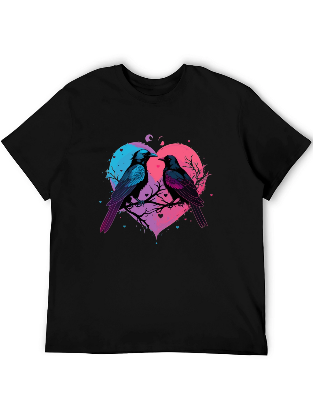 Love Birds Heart Graphic T-Shirt