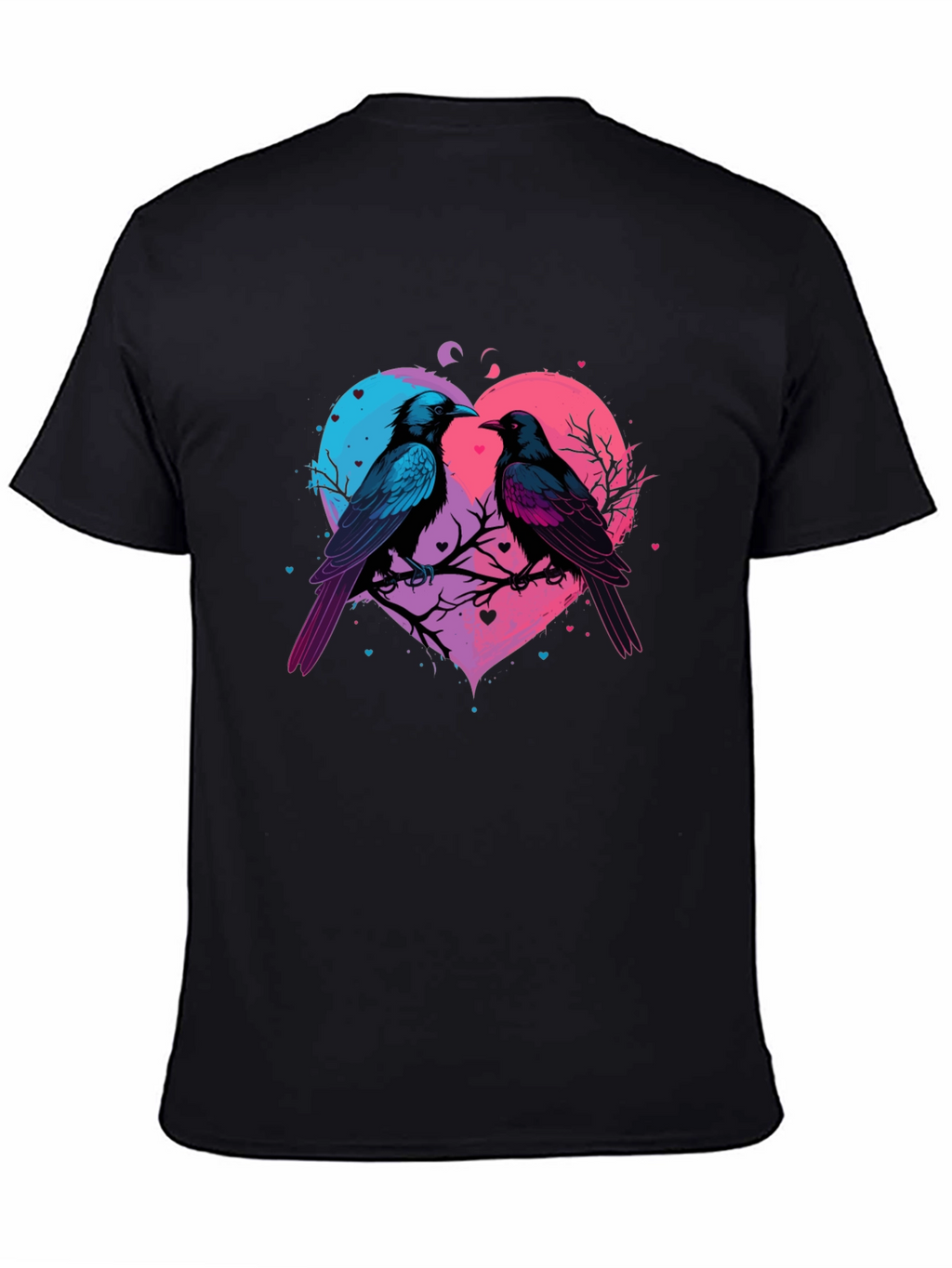 Love Birds Heart Graphic T-Shirt