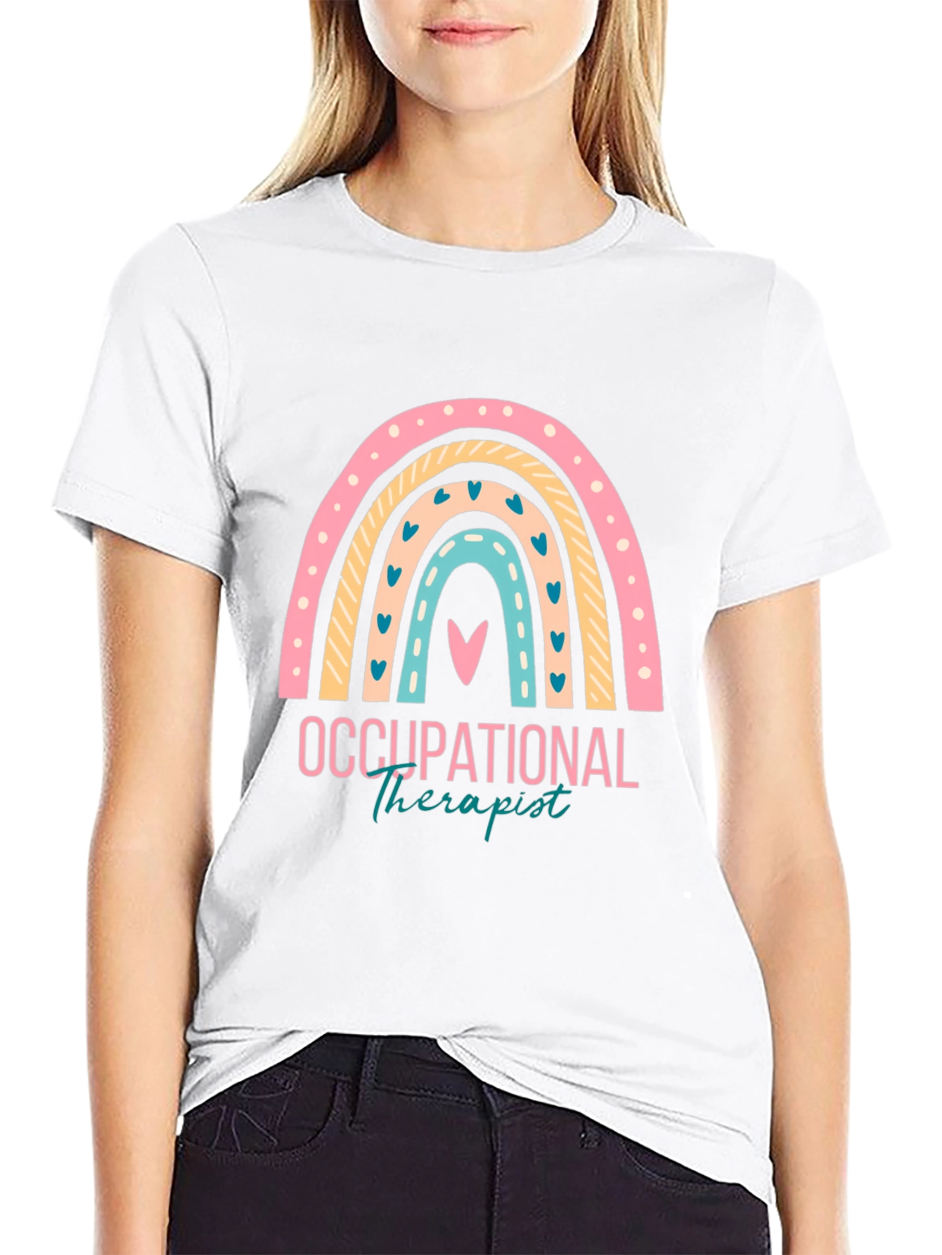 Occupational Therapist Rainbow Graphic T-Shirt