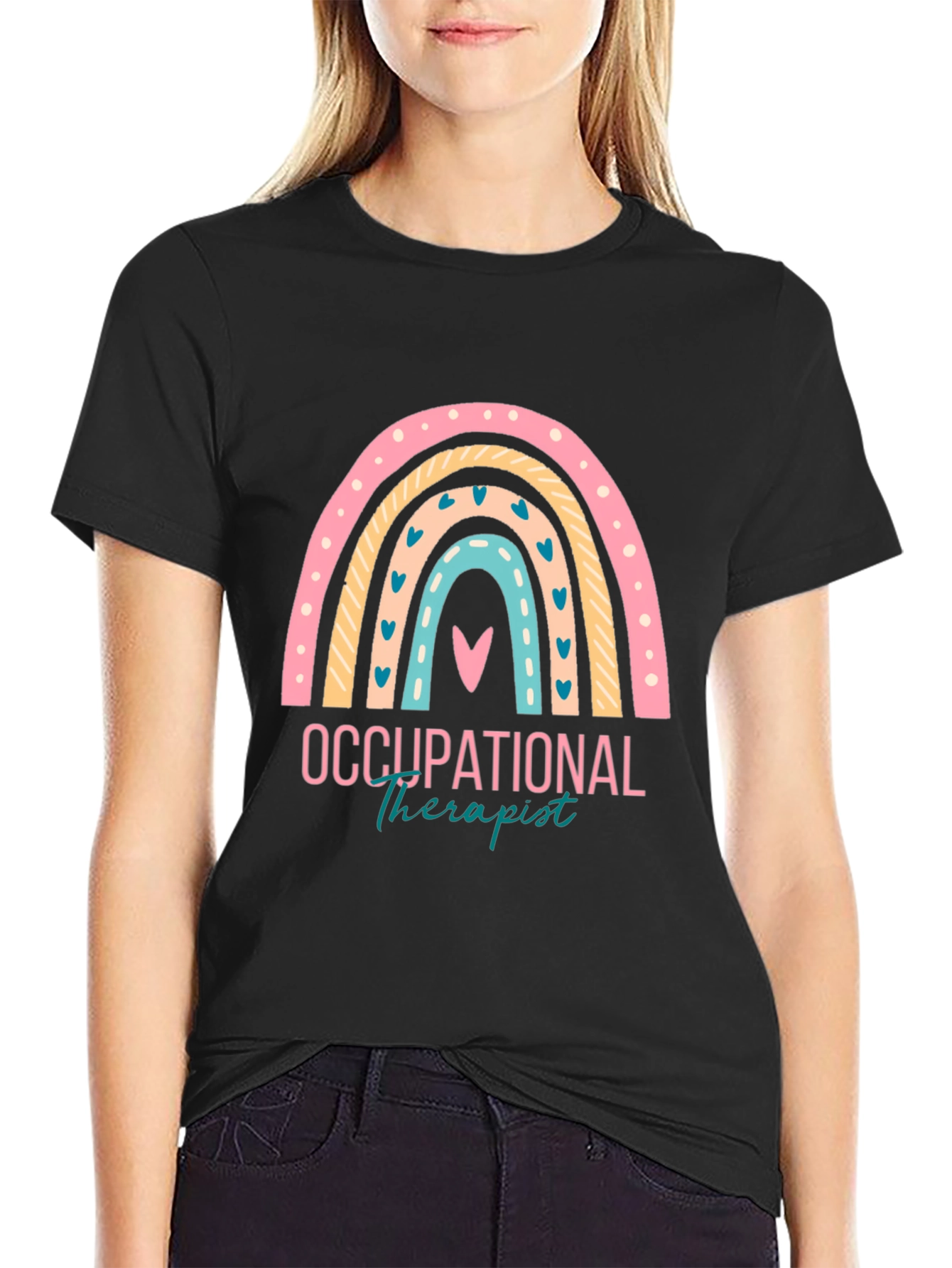 Occupational Therapist Rainbow Graphic T-Shirt