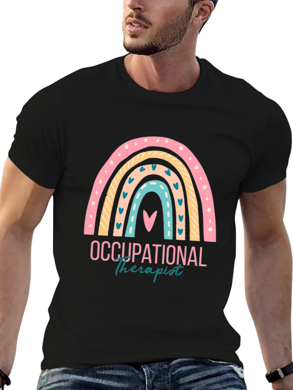 Occupational Therapist Rainbow Graphic T-Shirt