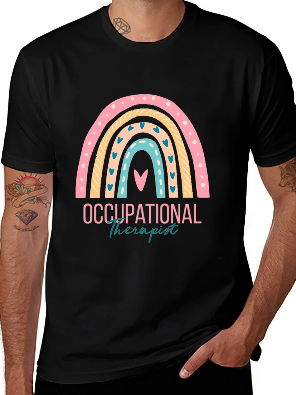 Occupational Therapist Rainbow Graphic T-Shirt
