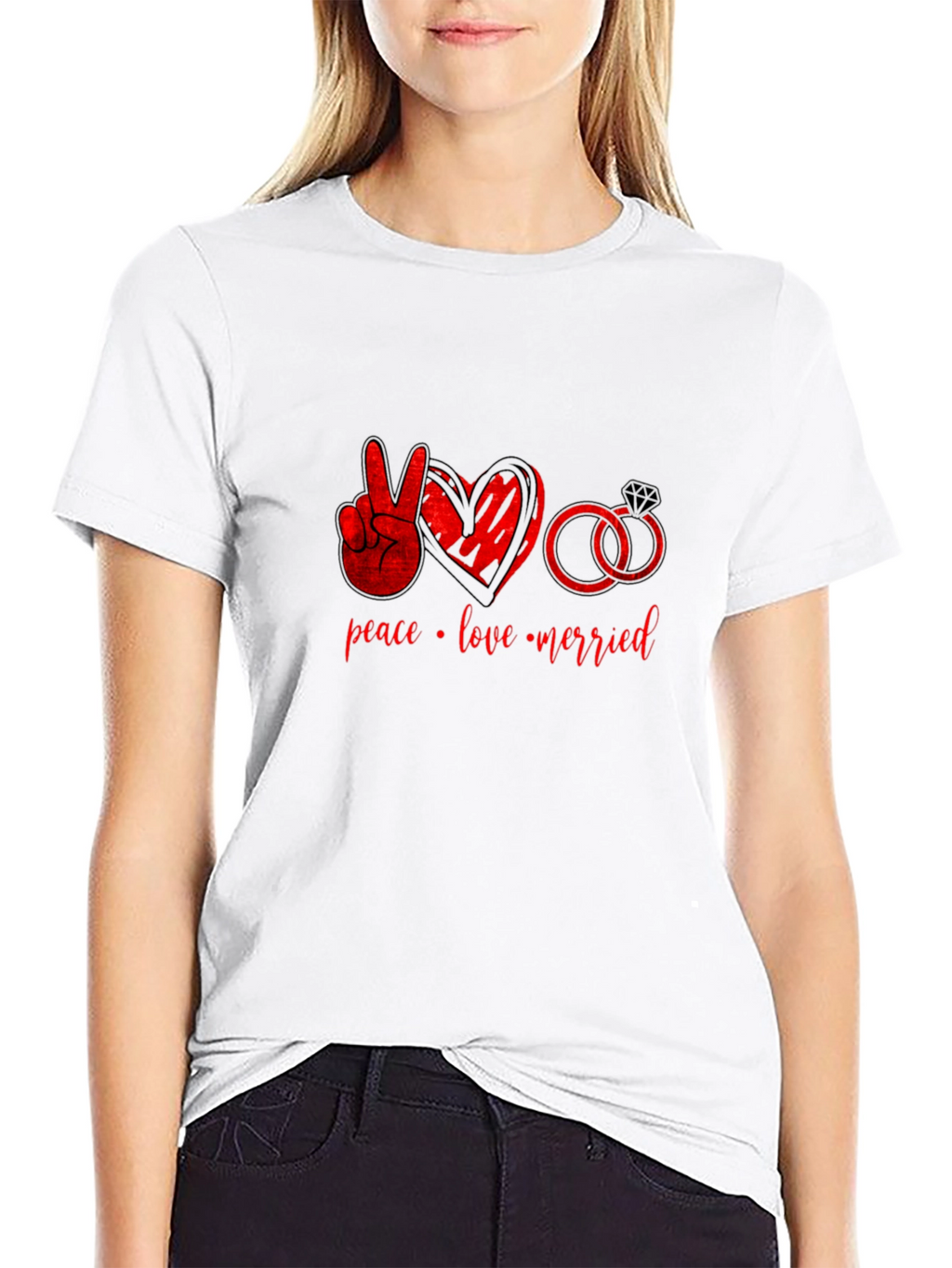 Peace Love Married T-Shirt