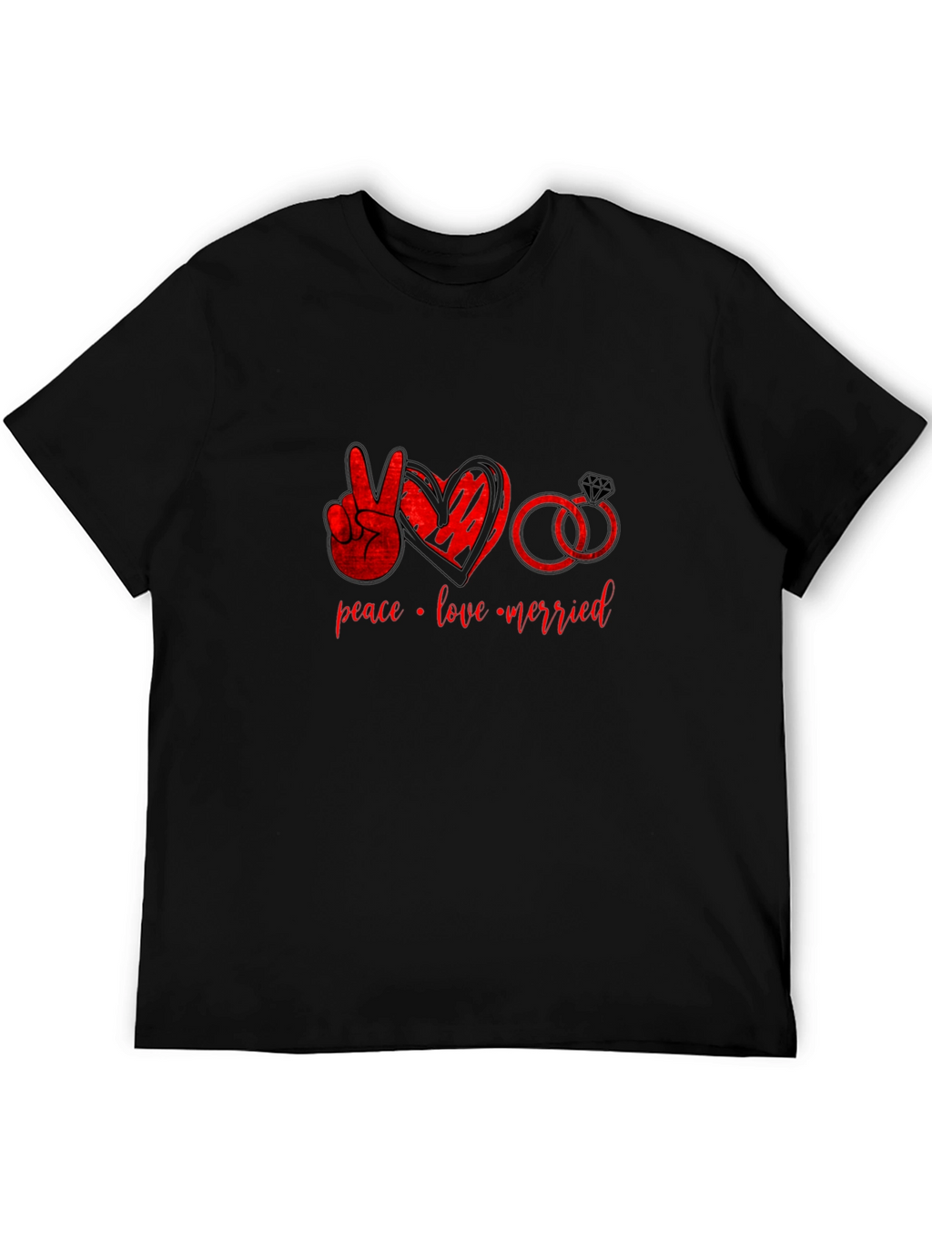 Peace Love Married T-Shirt