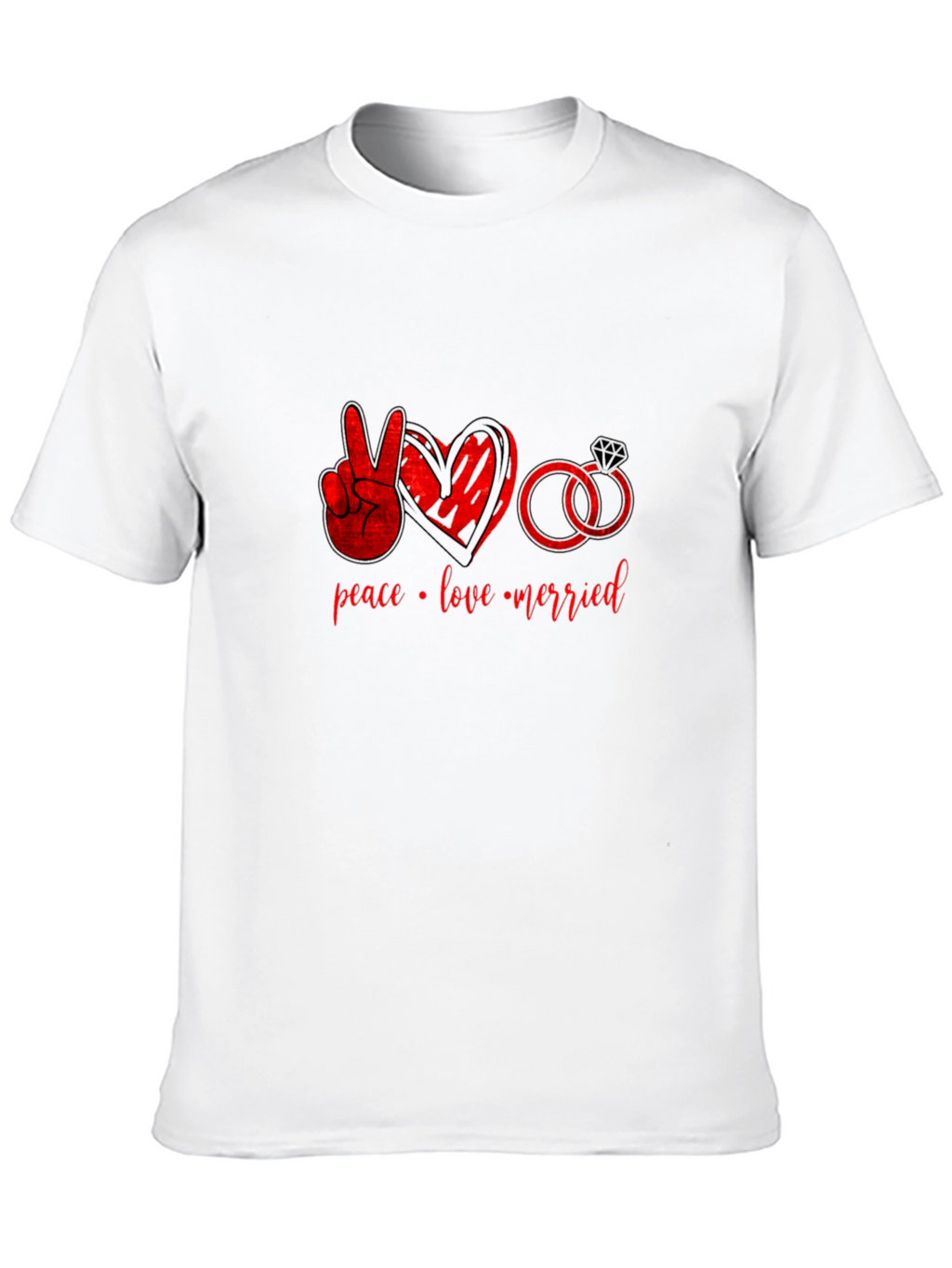 Peace Love Married T-Shirt
