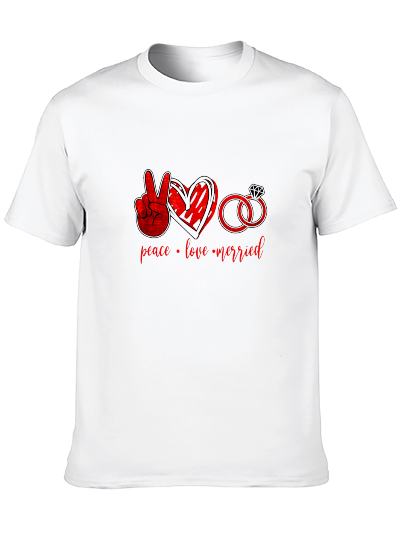 Peace Love Married T-Shirt