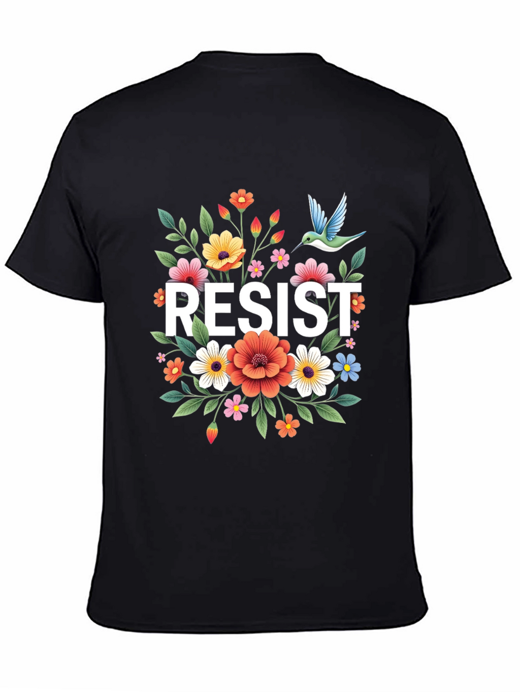 Resist Floral Graphic Tee - Comfort Fit