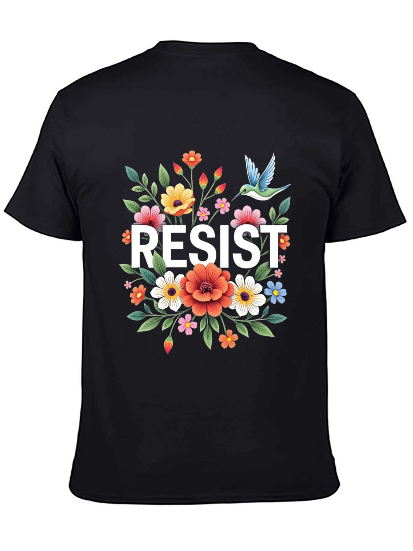 Resist Floral Graphic Tee - Comfort Fit