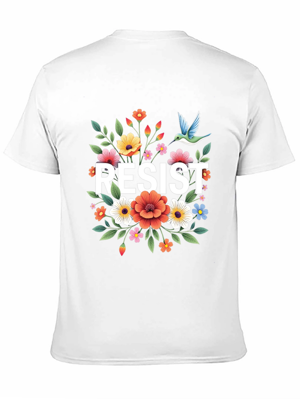 Resist Floral Graphic Tee - Comfort Fit