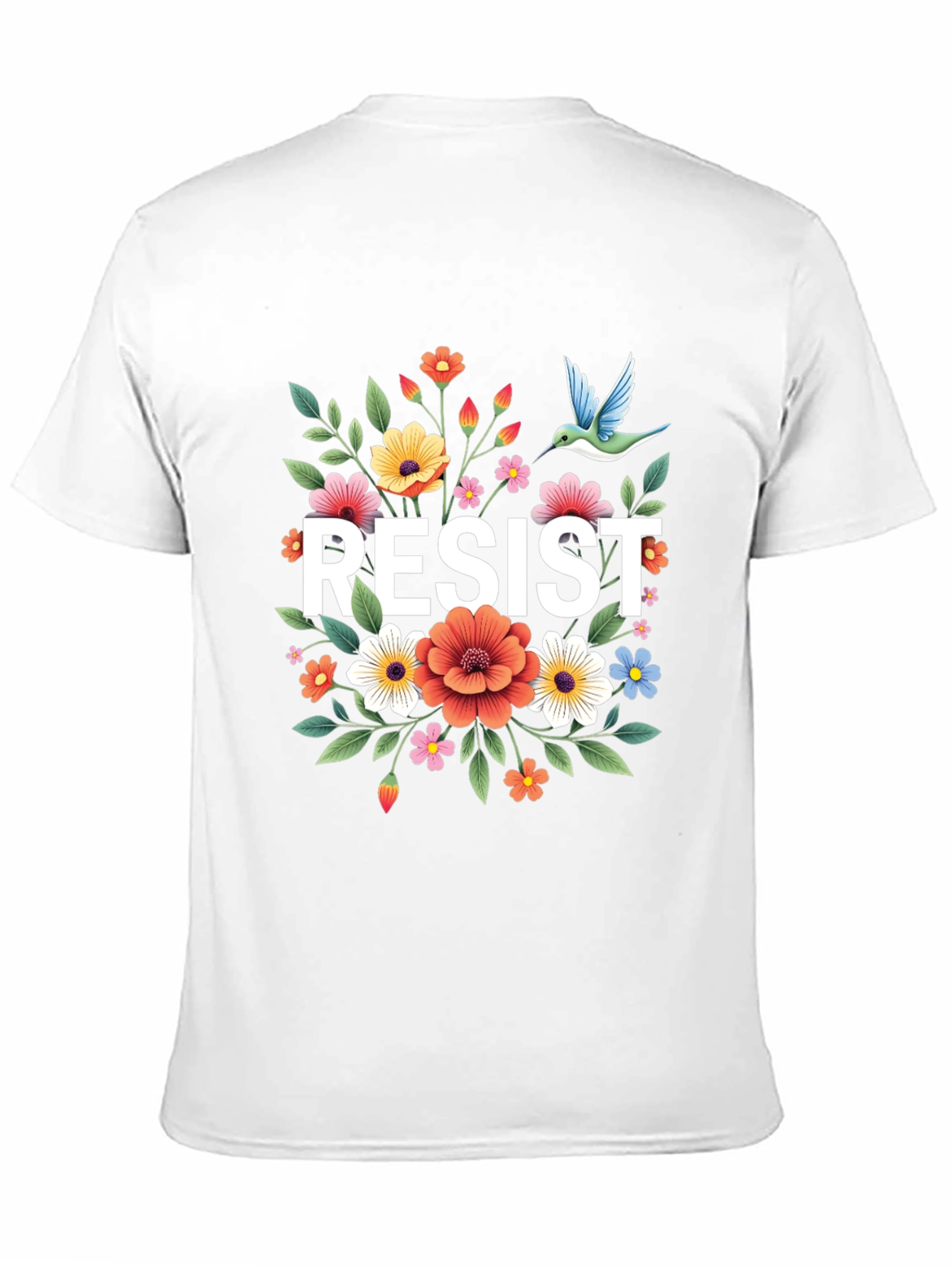 Resist Floral Graphic Tee - Comfort Fit