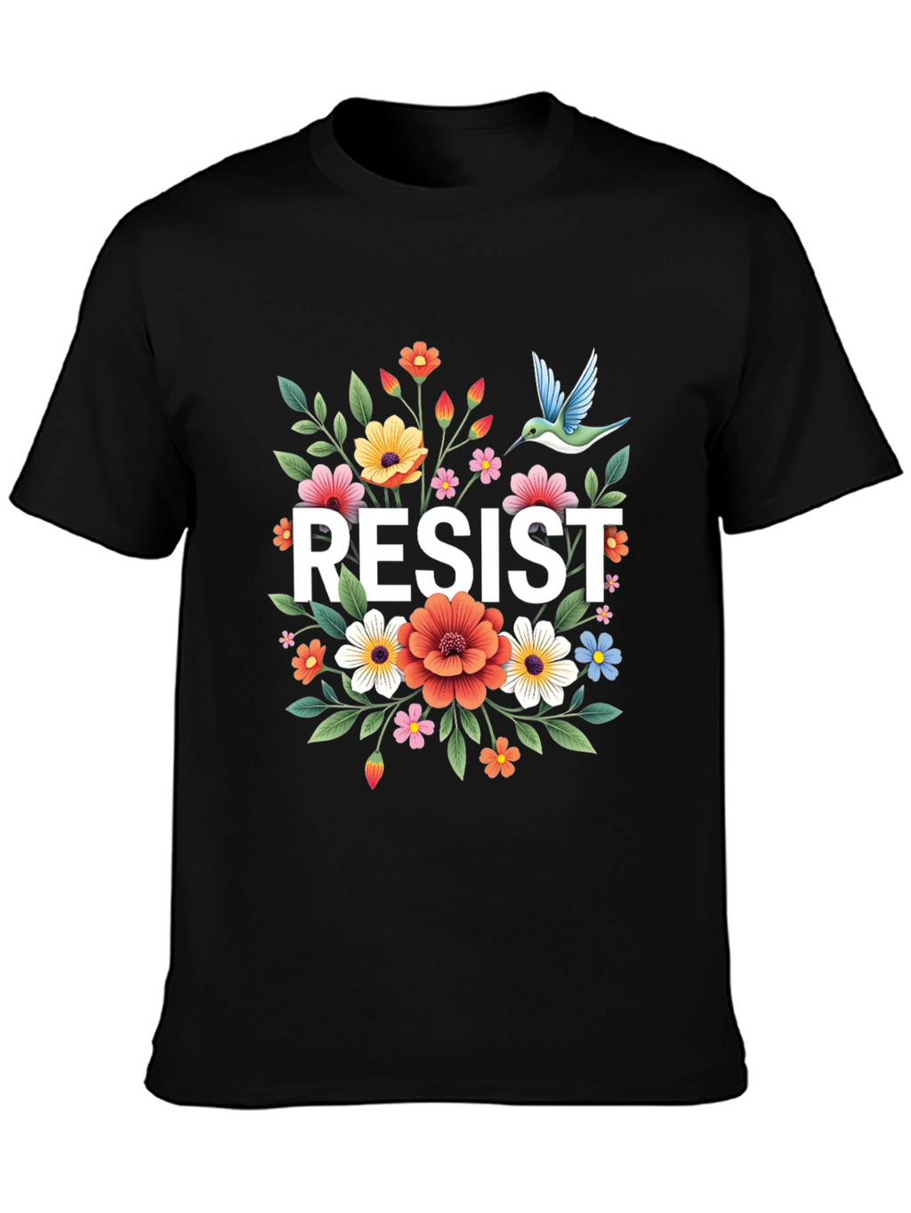 Resist Floral Graphic Tee - Comfort Fit
