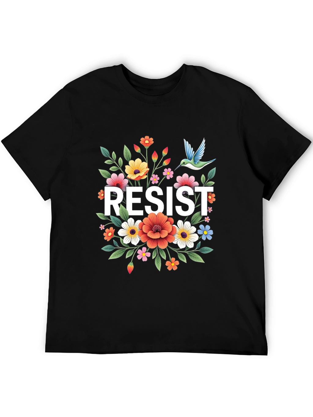 Resist Floral Graphic Tee - Comfort Fit