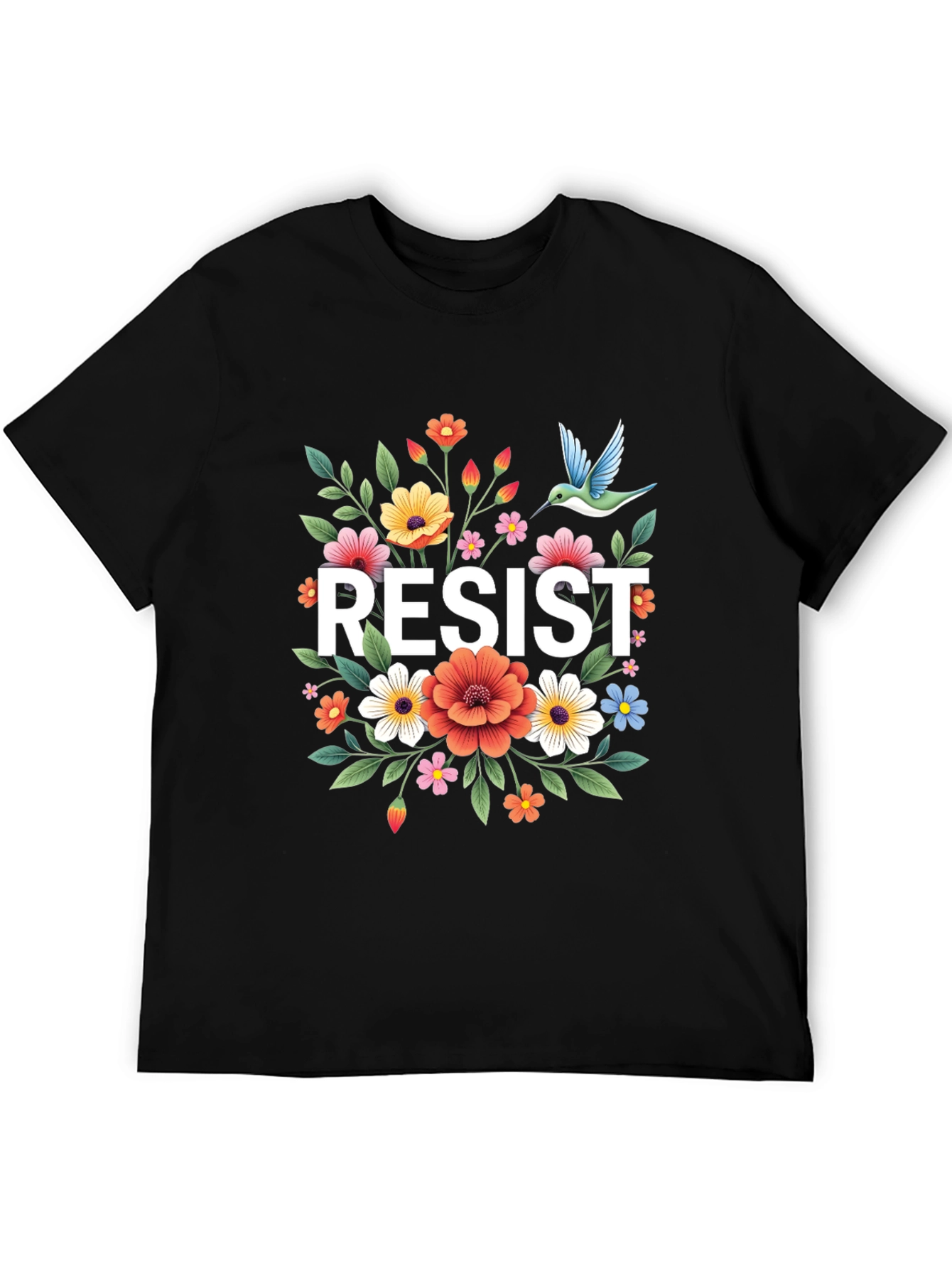 Resist Floral Graphic Tee - Comfort Fit