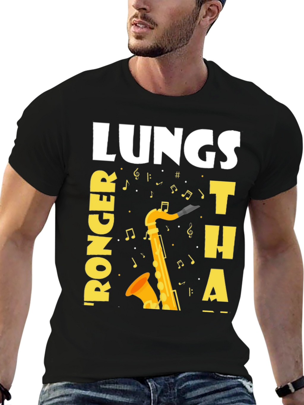 Saxophone Player Funny Lungs T-Shirt